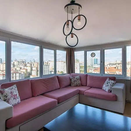Lejlighed Charming 2br Panoramic Views Penthouse In Maltepe *